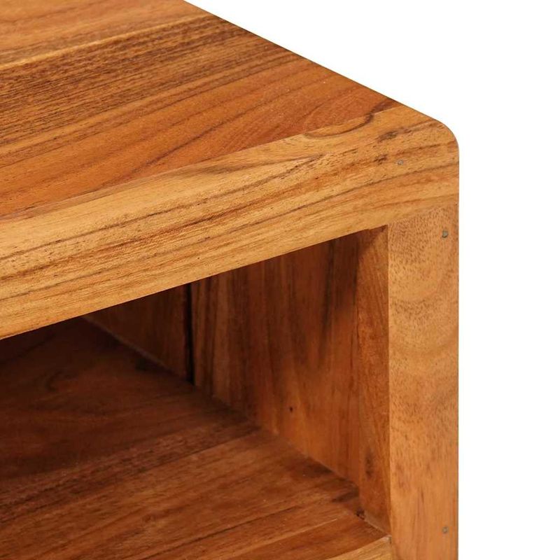 Casa si Gradina - Mobilier - Comode si corpuri - Comode - Cabinet TV cu raft Maro 110 x 30 x 40 cm Lemn Solid de Acacia - Infinity.ro