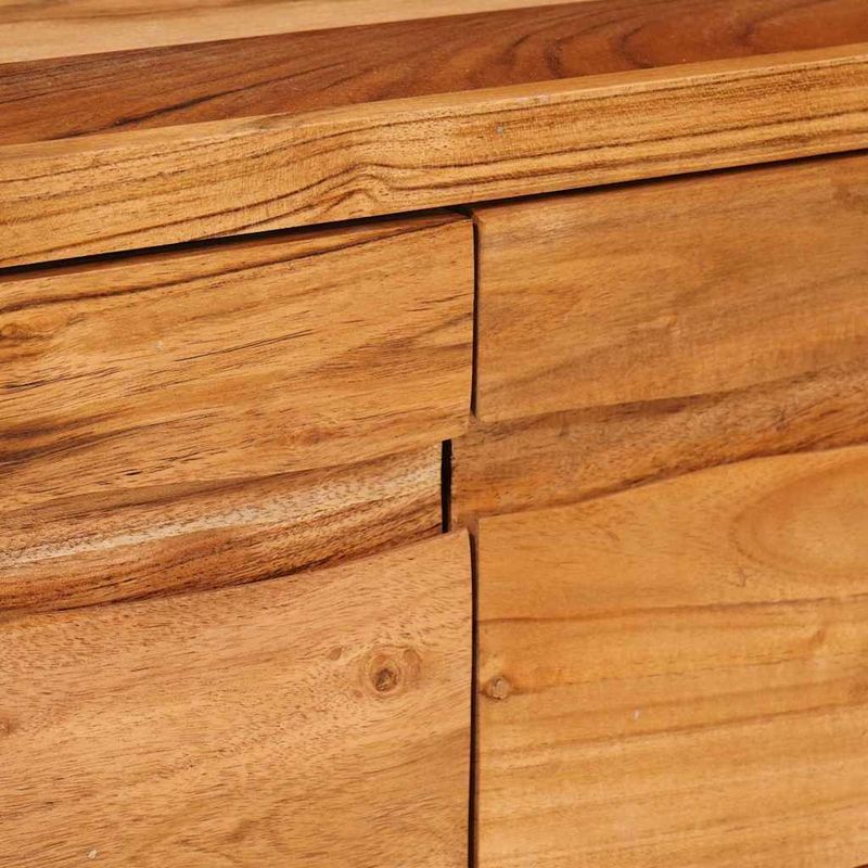 Casa si Gradina - Mobilier - Comode si corpuri - Comode - Cabinet TV cu raft Maro 110 x 30 x 40 cm Lemn Solid de Acacia - Infinity.ro