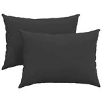 Casa si Gradina - Textile si covoare - Perne si pilote - Perne decorative - Perne pentru canapea 2 pcs Negru 70 x 50 cm tesatura - Infinity.ro
