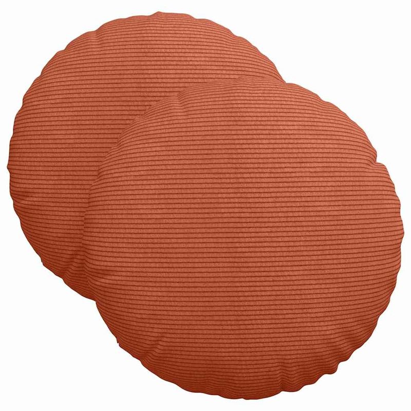 Casa si Gradina - Textile si covoare - Perne si pilote - Perne decorative - Perne de Sezut 2 pcs Rosu portocalie Ø 40 cm - Infinity.ro