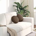 Casa si Gradina - Textile si covoare - Perne si pilote - Perne decorative - Perne de Sezut 2 pcs Maro Ø30 x 13 cm tesatura - Infinity.ro
