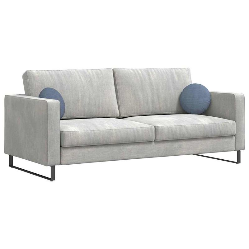 Casa si Gradina - Textile si covoare - Perne si pilote - Perne decorative - Perne de Sezut 2 pcs albastru Ø 30 cm Tesatura din corduroy - Infinity.ro