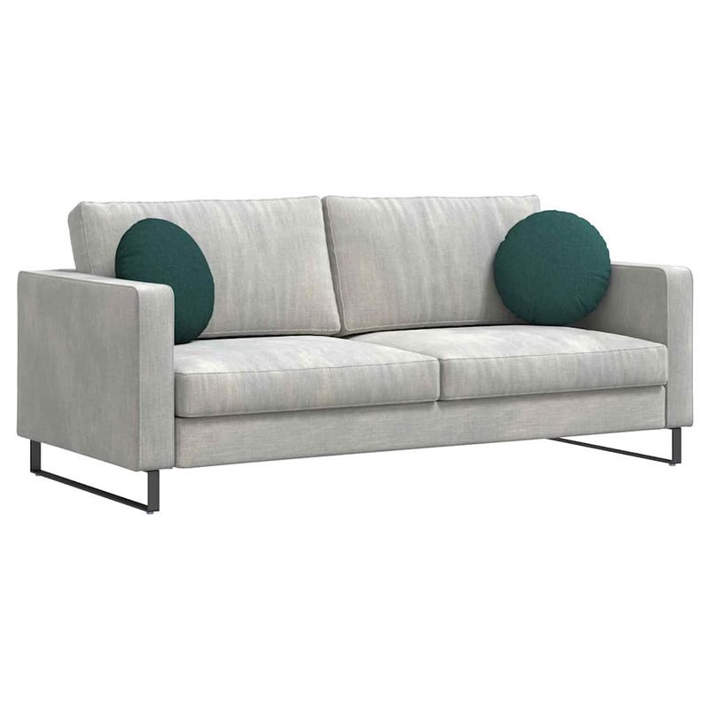 Casa si Gradina - Textile si covoare - Perne si pilote - Perne decorative - Perne de Sezut 2 pcs Verde inchis Ø40 x 13 cm tesatura - Infinity.ro