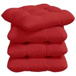 Casa si Gradina - Textile si covoare - Perne si pilote - Perne decorative - Perne de Sezut 4 pcs Rosu 45 x 45 x 12 cm tesatura - Infinity.ro