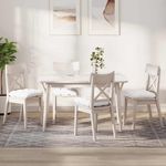 Casa si Gradina - Textile si covoare - Perne si pilote - Perne decorative - Perne de Sezut 4 pcs Alb 40 x 40 x 12 cm tesatura - Infinity.ro