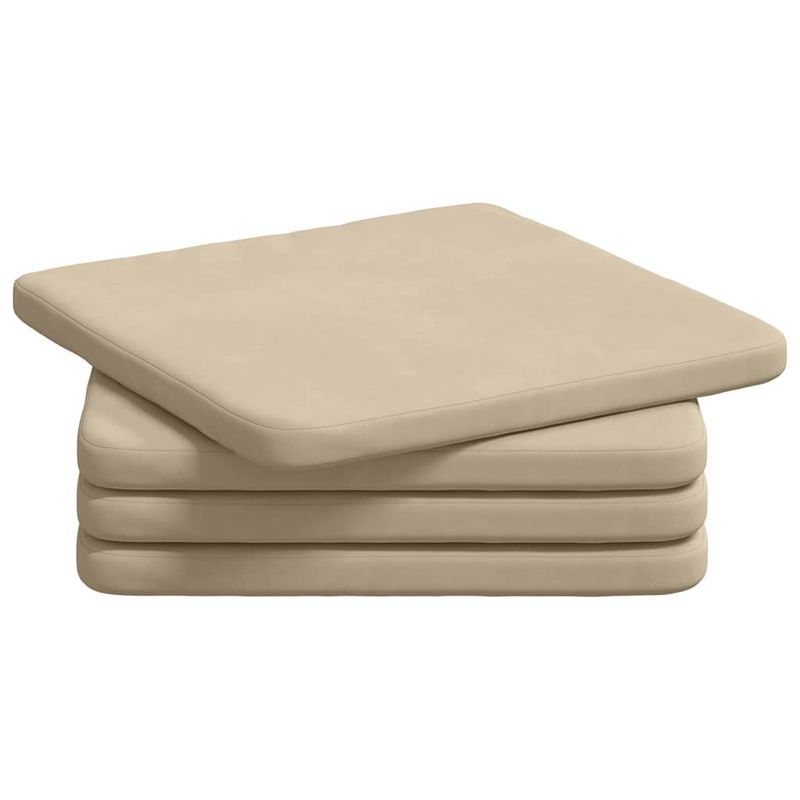 Casa si Gradina - Textile si covoare - Perne si pilote - Perne decorative - Perne de Sezut 4 pcs Crem 40 x 40 x 3 cm - Infinity.ro