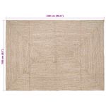 Casa si Gradina - Textile si covoare - Covoare - Covoare casa - Covor Natural si alb 160 x 230 cm Iuta - Infinity.ro