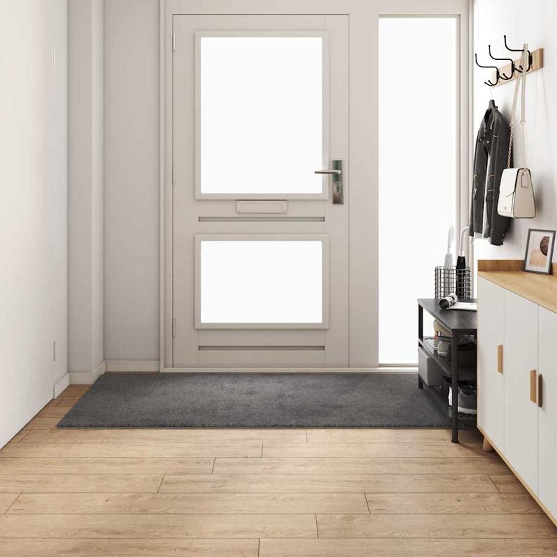 Casa si Gradina - Textile si covoare - Covoare - Covoare casa - Runner din covor Gri 100 x 200 cm 100% Polipropilena Tuft - Infinity.ro