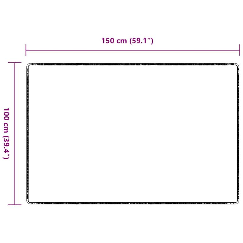 Casa si Gradina - Textile si covoare - Covoare - Covoare casa - Runner din covor Gri deschis 100 x 150 cm 100% polipropilena - Infinity.ro