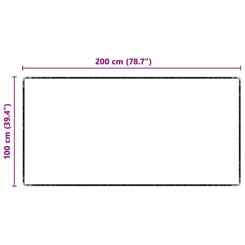 Casa si Gradina - Textile si covoare - Covoare - Covoare casa - Runner din covor Antracit 100 x 200 cm 100% polipropilena - Infinity.ro