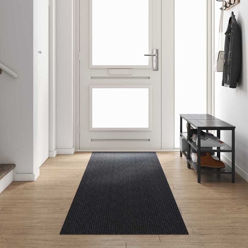 Casa si Gradina - Textile si covoare - Covoare - Covoare casa - Runner din covor Antracit 80 x 400 cm tesatura - Infinity.ro