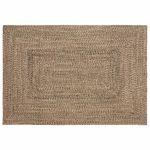 Casa si Gradina - Textile si covoare - Covoare - Covoare casa - Covor Natural si negru 120 x 170 cm Iuta - Infinity.ro