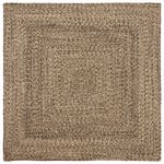 Casa si Gradina - Textile si covoare - Covoare - Covoare casa - Covor Natural si negru 160 x 160 cm Iuta - Infinity.ro