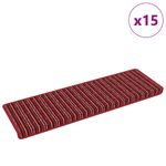Casa si Gradina - Textile si covoare - Covoare - Covoare casa - Mochete autocolante pentru scara 15 pcs Rosu 65 x 21 x 4 cm - Infinity.ro