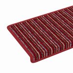Casa si Gradina - Textile si covoare - Covoare - Covoare casa - Mochete autocolante pentru scara 15 pcs Rosu 65 x 21 x 4 cm - Infinity.ro