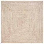 Casa si Gradina - Textile si covoare - Covoare - Covoare casa - Covor Natural si alb 200 x 200 cm Iuta - Infinity.ro