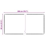 Casa si Gradina - Textile si covoare - Covoare - Covoare casa - Runner din covor Negru 80 x 200 cm 100% Polipropilena Tuft - Infinity.ro