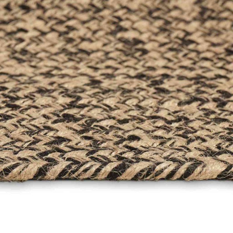 Casa si Gradina - Textile si covoare - Covoare - Covoare casa - Covor Natural si negru 60 x 250 cm Iuta - Infinity.ro
