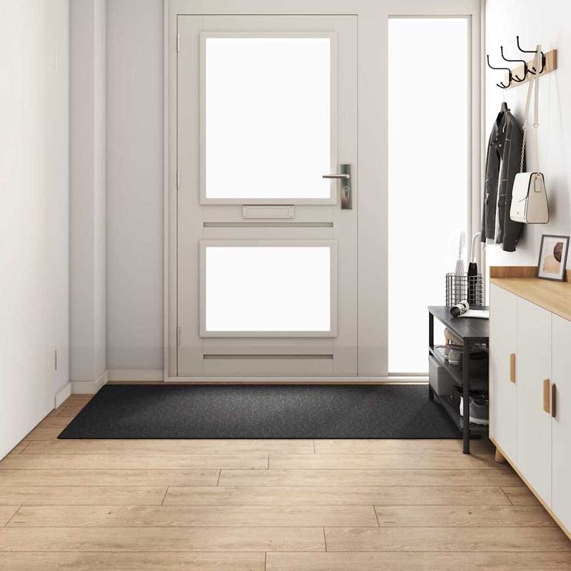 Casa si Gradina - Textile si covoare - Covoare - Covoare casa - Runner din covor Gri inchis 100 x 200 cm 100% polipropilena - Infinity.ro