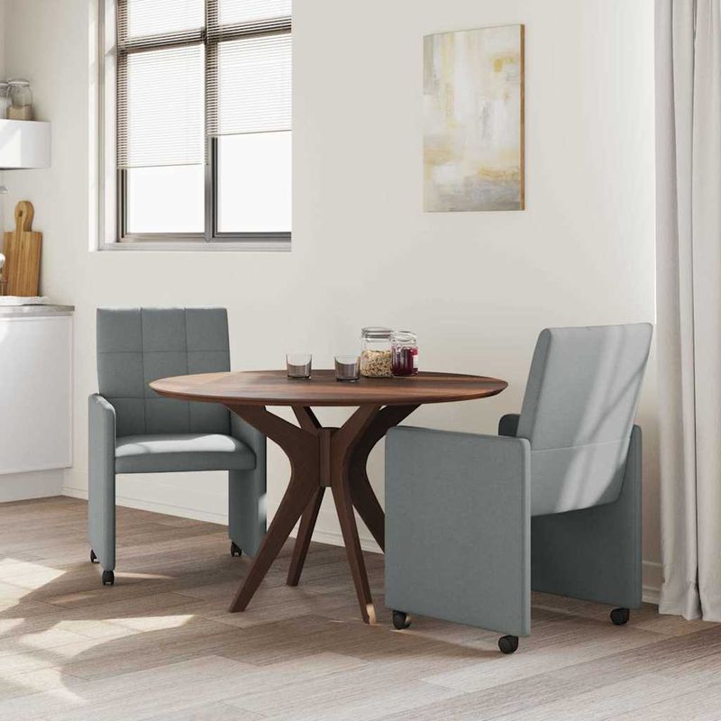 Casa si Gradina - Mobilier - Scaune si fotolii - Scaune - Scaune de dining 2 pcs Gri deschis 58 x 65 x 94 cm tesatura - Infinity.ro