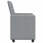 Casa si Gradina - Mobilier - Scaune si fotolii - Scaune - Scaune de dining 2 pcs Gri deschis 58 x 65 x 94 cm tesatura - Infinity.ro