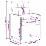 Casa si Gradina - Mobilier - Scaune si fotolii - Scaune - Scaune de dining 2 pcs Gri deschis 58 x 65 x 94 cm tesatura - Infinity.ro