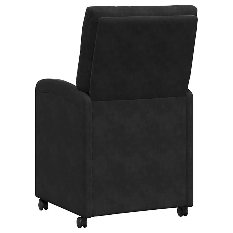 Casa si Gradina - Mobilier - Scaune si fotolii - Scaune - Scaune de dining cu roti 2 pcs Negru 58 x 67 x 97 cm Catifea - Infinity.ro