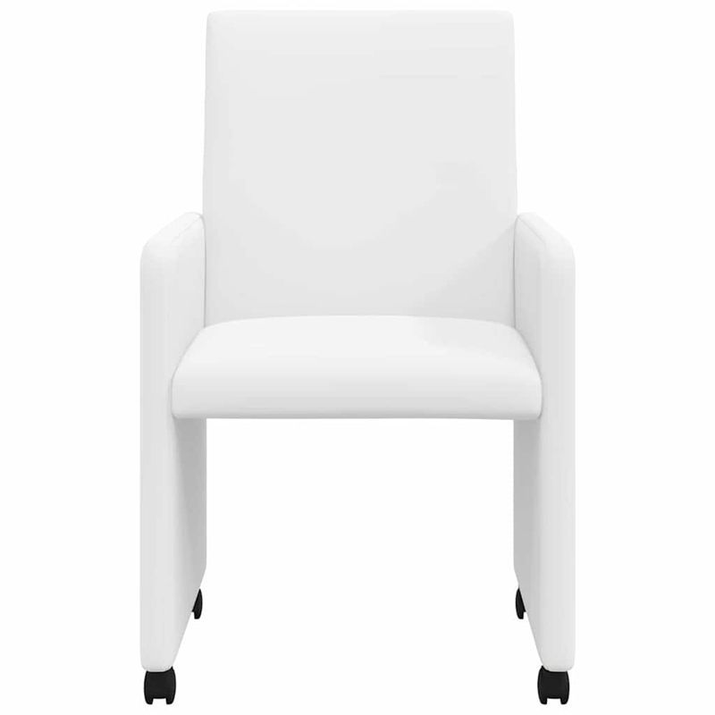 Casa si Gradina - Mobilier - Scaune si fotolii - Scaune - Scaune de dining 2 pcs Alb 57 x 66 x 94 cm Piele artificiala - Infinity.ro