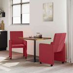Casa si Gradina - Mobilier - Scaune si fotolii - Scaune - Scaune de dining 2 pcs bordo 57 x 66 x 94 cm Piele artificiala - Infinity.ro