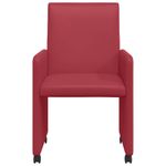 Casa si Gradina - Mobilier - Scaune si fotolii - Scaune - Scaune de dining 2 pcs bordo 57 x 66 x 94 cm Piele artificiala - Infinity.ro