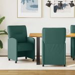 Casa si Gradina - Mobilier - Scaune si fotolii - Scaune - Scaune de dining 2 pcs Verde inchis 57 x 67 x 95 cm tesatura - Infinity.ro