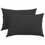 Casa si Gradina - Textile si covoare - Perne si pilote - Perne decorative - Perne pentru canapea 2 pcs Negru 60 x 40 cm tesatura - Infinity.ro
