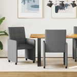 Casa si Gradina - Mobilier - Scaune si fotolii - Scaune - Scaune de dining 2 pcs Gri inchis 58 x 65 x 94 cm tesatura - Infinity.ro