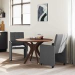 Casa si Gradina - Mobilier - Scaune si fotolii - Scaune - Scaune de dining 2 pcs Gri inchis 58 x 65 x 94 cm tesatura - Infinity.ro