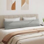 Casa si Gradina - Textile si covoare - Perne si pilote - Perne decorative - Perne pentru canapea 2 pcs Gri deschis 200 x 40 cm tesatura - Infinity.ro