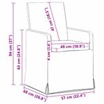 Casa si Gradina - Mobilier - Scaune si fotolii - Scaune - Scaune de dining 2 pcs Gri deschis 57 x 67 x 95 cm tesatura - Infinity.ro