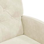 Casa si Gradina - Mobilier - Scaune si fotolii - Scaune - Scaune de dining cu roti 2 pcs Crem 58 x 67 x 97 cm Catifea - Infinity.ro