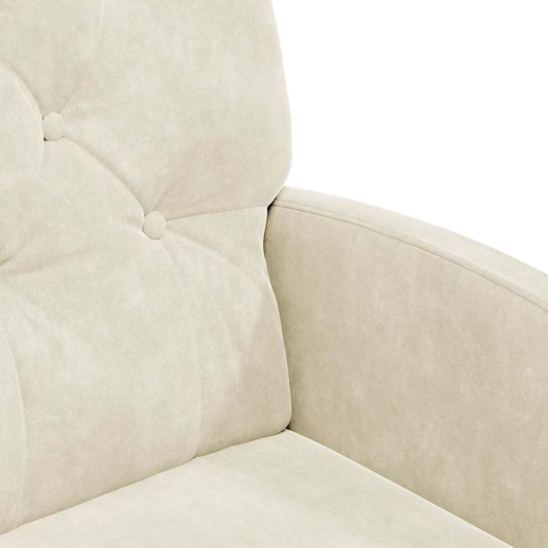 Casa si Gradina - Mobilier - Scaune si fotolii - Scaune - Scaune de dining cu roti 2 pcs Crem 58 x 67 x 97 cm Catifea - Infinity.ro