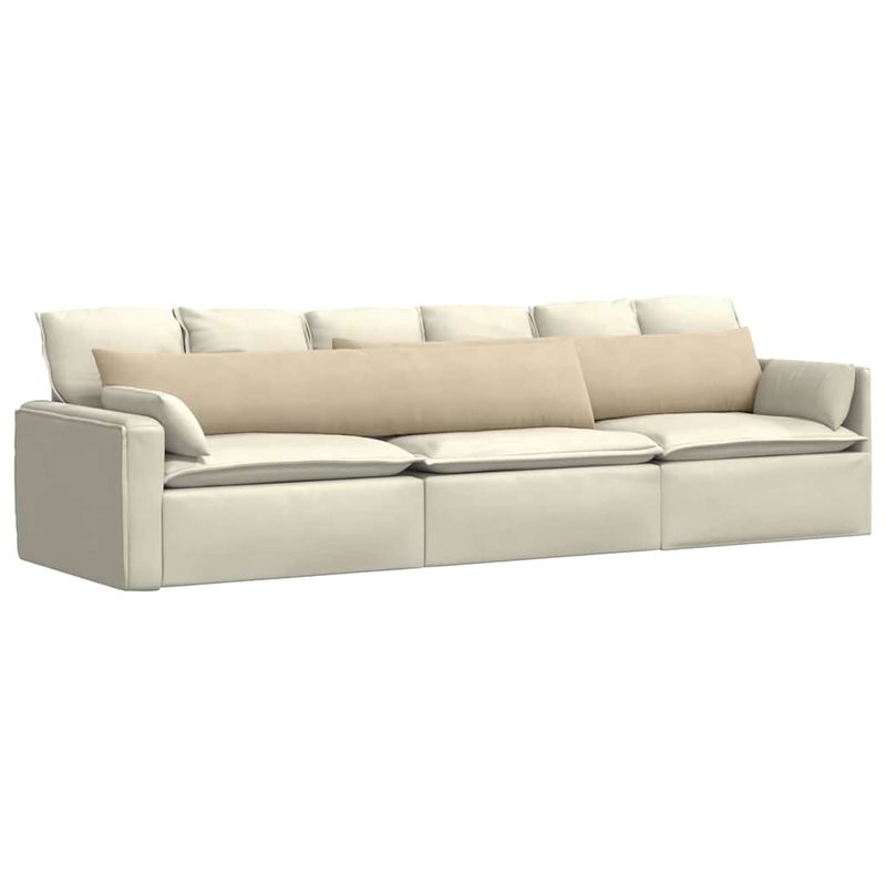 Casa si Gradina - Textile si covoare - Perne si pilote - Perne decorative - Perne pentru canapea 2 pcs Crem 200 x 40 cm tesatura - Infinity.ro