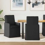 Casa si Gradina - Mobilier - Scaune si fotolii - Scaune - Scaune de dining 2 pcs Negru 57 x 67 x 98 cm tesatura - Infinity.ro