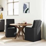 Casa si Gradina - Mobilier - Scaune si fotolii - Scaune - Scaune de dining 2 pcs Negru 57 x 67 x 98 cm tesatura - Infinity.ro