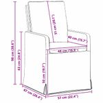 Casa si Gradina - Mobilier - Scaune si fotolii - Scaune - Scaune de dining 2 pcs Negru 57 x 67 x 98 cm tesatura - Infinity.ro