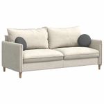 Casa si Gradina - Textile si covoare - Perne si pilote - Perne decorative - Perne de Sezut 2 pcs Gri inchis Ø30 x 13 cm tesatura - Infinity.ro