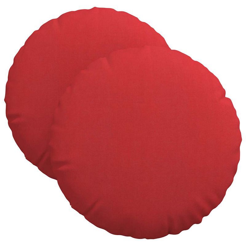 Casa si Gradina - Textile si covoare - Perne si pilote - Perne decorative - Perne de Sezut 2 pcs Rosu Ø40 x 13 cm tesatura - Infinity.ro