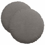 Casa si Gradina - Textile si covoare - Perne si pilote - Perne decorative - Perne de Sezut 2 pcs Gri deschis Ø 40 cm Tesatura din corduroy - Infinity.ro
