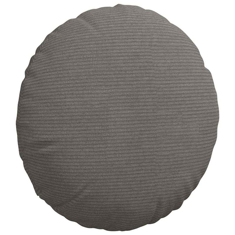 Casa si Gradina - Textile si covoare - Perne si pilote - Perne decorative - Perne de Sezut 2 pcs Gri deschis Ø 40 cm Tesatura din corduroy - Infinity.ro