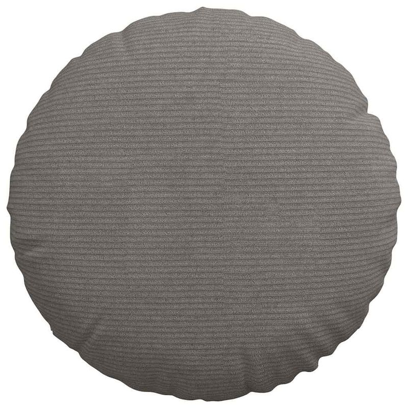 Casa si Gradina - Textile si covoare - Perne si pilote - Perne decorative - Perne de Sezut 2 pcs Gri deschis Ø 40 cm Tesatura din corduroy - Infinity.ro