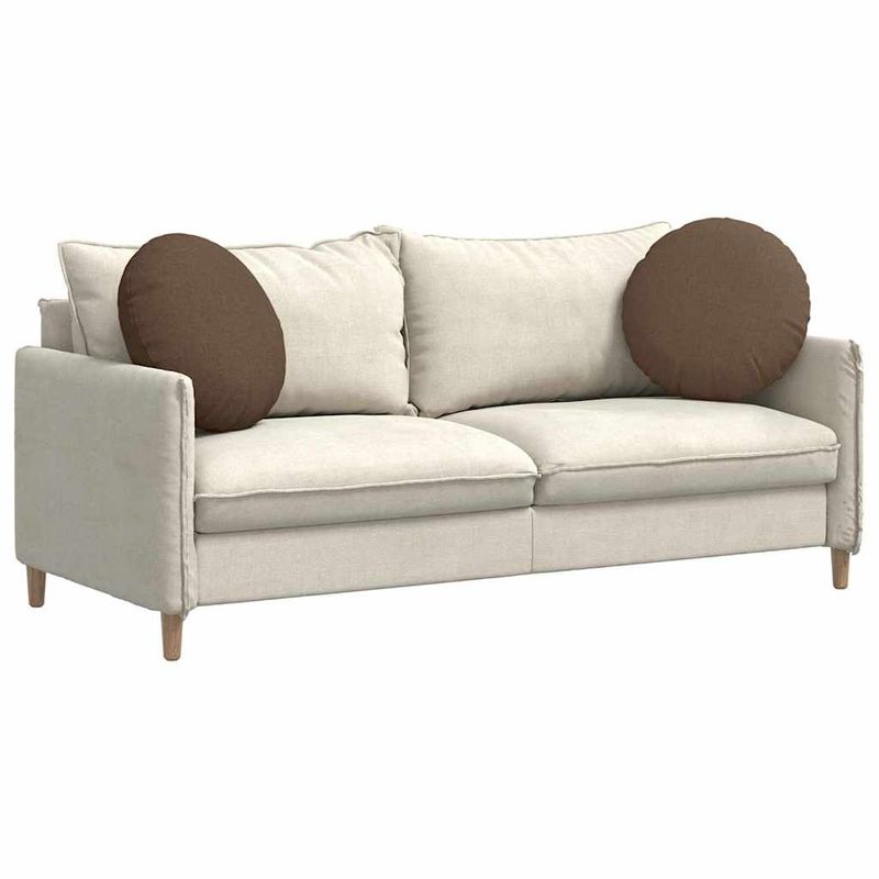 Casa si Gradina - Textile si covoare - Perne si pilote - Perne decorative - Perne de Sezut 2 pcs Maro Ø50 x 19 cm tesatura - Infinity.ro