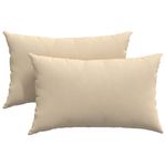 Casa si Gradina - Textile si covoare - Perne si pilote - Perne decorative - Perne pentru canapea 2 pcs Crem 50 x 30 cm tesatura - Infinity.ro