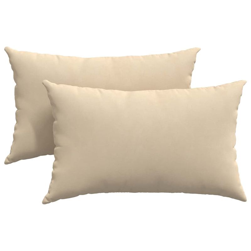 Casa si Gradina - Textile si covoare - Perne si pilote - Perne decorative - Perne pentru canapea 2 pcs Crem 50 x 30 cm tesatura - Infinity.ro